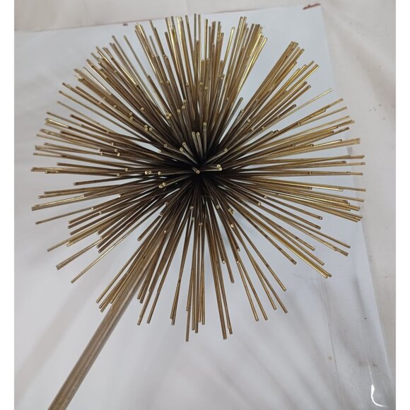 Curtis C Jere MCM Brass Wall Art Sculpture Atomic Pom Pom Urchin Gold Starburst - Picture 11 of 13